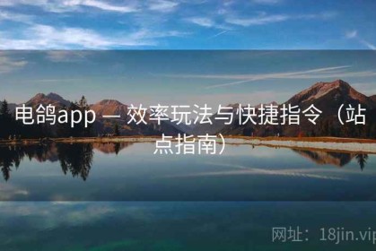 电鸽app — 效率玩法与快捷指令（站点指南）