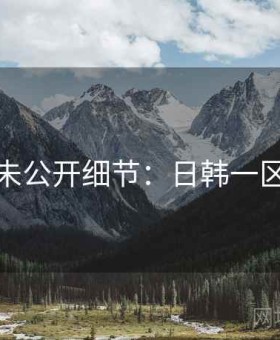 未公开细节：日韩一区