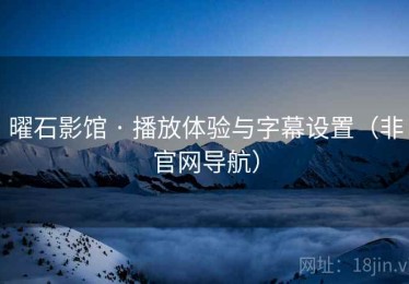 曜石影馆 · 播放体验与字幕设置（非官网导航）