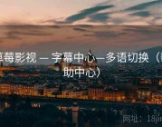 草莓影视 — 字幕中心—多语切换（帮助中心）