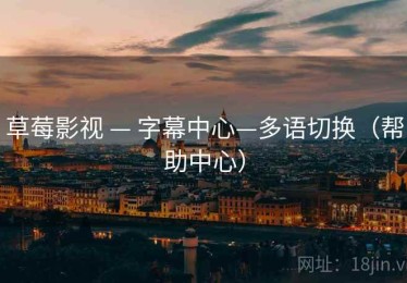 草莓影视 — 字幕中心—多语切换（帮助中心）