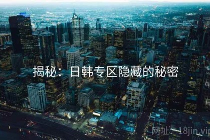 揭秘：日韩专区隐藏的秘密
