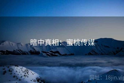 暗中真相：蜜桃传媒