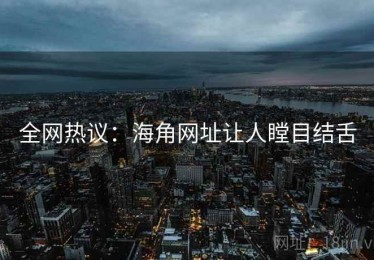 全网热议：海角网址让人瞠目结舌