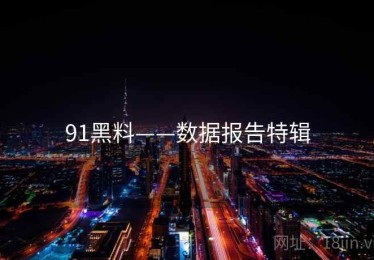 91黑料——数据报告特辑