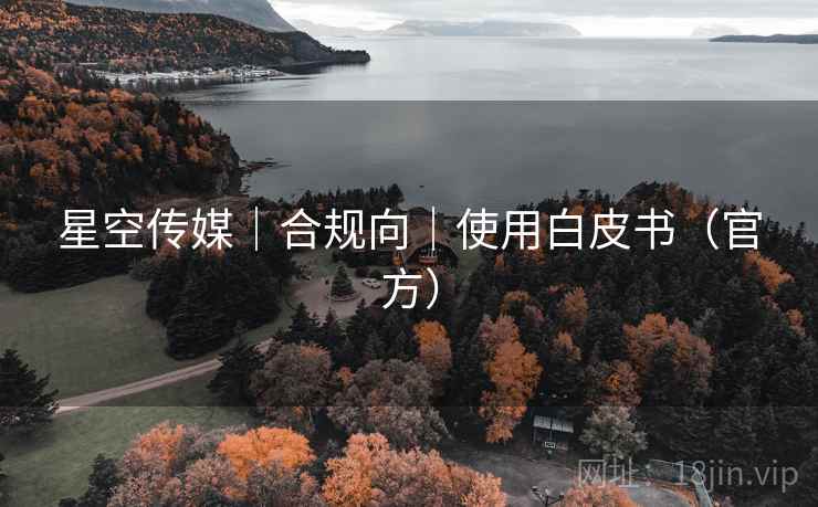星空传媒｜合规向｜使用白皮书（官方）