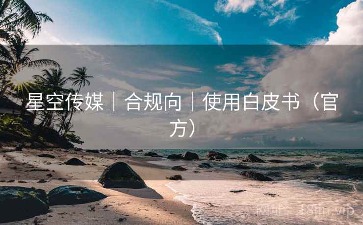 星空传媒｜合规向｜使用白皮书（官方）