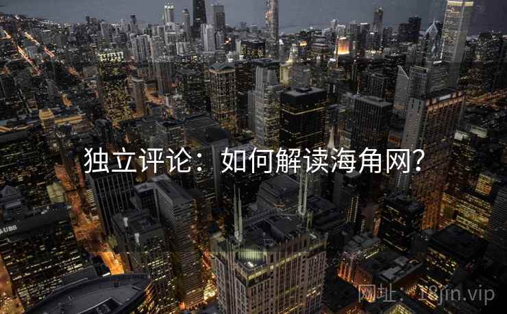 独立评论：如何解读海角网？