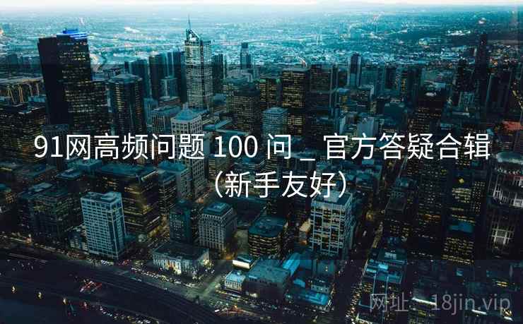 91网高频问题 100 问 _ 官方答疑合辑（新手友好）